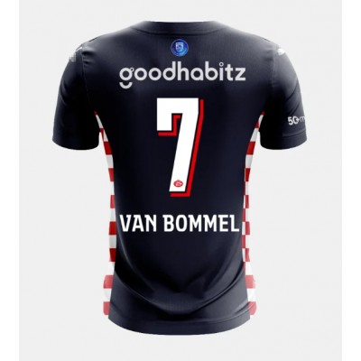 Moški Nogometni dresi PSV Eindhoven Ruben van Bommel #7 Gostujoči 2025-26 Kratek Rokav Moški Nogometni dresi PSV Eindhoven Ruben van Bommel #7 Gostujoči 2025-26 Kratek Rokav